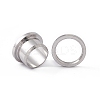 Non-Tarnish 304 Stainless Steel Ear Plugs Gauges LS-EJEW-G317-01K-P-3