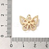 Brass Micro Pave Clear Cubic Zirconia Charms LS-KK-G499-08G-3