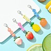 Fruit Resin Pendant Decoration HJEW-JM01554-2