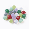 Faceted Glass Cabochons GLAA-F099-08-1