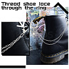 10Pcs 10 Style 304 Stainless Steel Decorative Shoe Chains FIND-AB00058-6