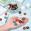 80Pcs 5 Colors Transparent Acrylic Beads MACR-TA0002-24-6