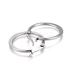 Tarnish Resistant 201 Stainless Steel Hoop Earrings EJEW-A052-27D-2