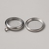 304 Stainless Steel Locket Pendants STAS-WH0043-21C-P-2