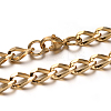 304 Stainless Steel Curb Chain Necklaces NJEW-M150-01G-1