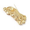 Cheetah Zinc Alloy Rhinestones Brooches JEWB-R055-02G-03-2