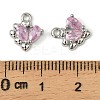 Brass Micro Pave Cubic Zirconia Pendants KK-C107-14A-P-3