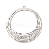 Rack Plating Brass Filigree Big Pendants LS-KKC-T001-22P-2