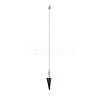Natural Tiger Eye Cone Pendant Dowsing Pendulums HJEW-JM03967-2