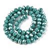 Electroplate Glass Beads Strands EGLA-A044-P8mm-B31-3