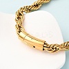 10MM 304 Stainless Steel Rope Chain Necklaces NJEW-C099-07A-G-3