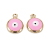 Brass Enamel Charms KK-C223-16G-02-1