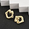 Ion Plating(IP) 304 Stainless Steel Stud Earrings EJEW-K268-11G-3