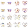 16Pcs 8 Styles UV Plating Plastic Imitation Pearl Beads KY-FS0001-47-1