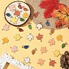 30Pcs 10 Styles Autumn Theme Zinc Alloy Pendants ENAM-YW0006-94-5
