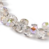 Half Rainbow Plated Electroplate Beads Strands EGLA-H104-09A-HR03-3