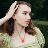 DIY Flower and Butterfly Necklace Making Kit DIY-KS0001-34-9