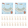 Alloy Enamel Number Charms Locking Stitch Markers AJEW-PH01457-02-1