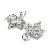 Rack Plating Brass Clear Cubic Zirconia Pendants KK-B078-02P-01-2