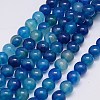 Natural Agate Beads Strands G-G583-10mm-05-1