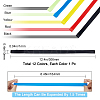 12Pcs 12 Colors Silicone Towel Bands for Beach Chairs AJEW-GF0006-86-2