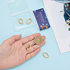 6Pcs Brass Spring Gate Clasps FIND-SC0020-67D-3
