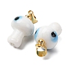 Handmade Lampwork Pendants LAMP-S069-06G-3