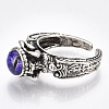 Alloy Cuff Finger Rings RJEW-T006-35B-3