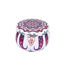 Printed Tinplate Storage Box CON-WH0082-009-1