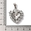 Non-Tarnish 304 Stainless Steel Pendants STAS-L081-036P-3