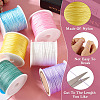 6 Rolls 6 Colors Nylon Chinese Knot Cord NWIR-TA0001-06-4