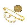 Shell Pearl & Brass Beaded Brooch JEWB-BR00163-3