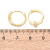 Cross 925 Sterling Silver Micro Pave Clear Cubic Zirconia Hoop Earrings EJEW-K317-06G-5