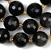 Natural Silver Sheen Obsidian Beads Strands G-C249-A01-16mm-5