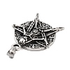 Retro 304 Stainless Steel Big Pendants STAS-I205-38AS-06-2