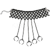 2Pcs Halloween Gothic Finger Ring Bracelets for Women BJEW-CN0001-15-1