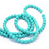 Baking Paint Glass Round Bead Strands DGLA-Q019-8mm-56-3