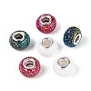 Large Hole Resin Rhinestone European Beads OPDL-T003-01H-1
