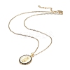 Brass Micro Pave Cubic Zirconia Pendant Necklaces NJEW-H100-01-3