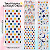 100Pcs 4 Styles Rectangle OPP Cellophane Candy Bags ABAG-WH20013-17-2