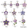 40Pcs 10 Style Alloy Enamel Pendants ENAM-CJ0005-70-2