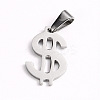 Non-Tarnish 304 Stainless Steel Pendants X-STAS-I127-021P-1