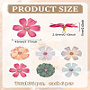 36Pcs 6 Colors Silk Cloth Artifical Flower DIY-LP0003-30B-2