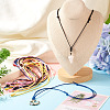 27Pcs 9 Colors Korean Waxed Polyester Cord Necklace Making NJEW-TA00166-8