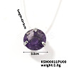 Flat Round Plastic Pendant Invisible Cord Necklaces for Women JB6177-7-1
