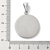 Christmas 304 Stainless Steel Pendants STAS-Z098-40P-3