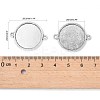 Tibetan Style Alloy Cabochon Connector Settings TIBE-M022-11AS-3