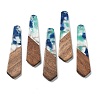 Resin and Walnut Pendants FIND-R051-06A-1