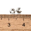 304 Stainless Steel Crimp Beads Covers X-STAS-P239-34P-03-3