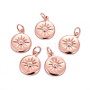 Brass Charms ZIRC-L070-63RG-1